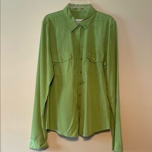 Abercrombie & Fitch Green Button Down Shirt